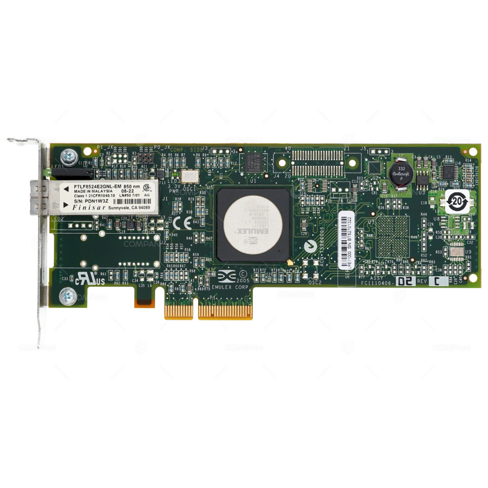 375-3396-01 SUN SINGLE PORT 4GB SFP FIBRE CHANNEL PCI-E CARD LOW PROFILE